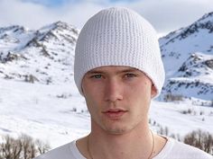 Stay warm and stylish this winter with our handcrafted mens winter hat, designed specifically for men who appreciate quality and comfort. Each knit hat is meticulously handknit using premium, soft wool and acrylic blend yarn, that provides excellent insulation while remaining breathable. Whether you're hitting the slopes, going for a winter walk, or simply enjoying a cozy evening by the fire, this crochet beanie is the perfect accessory. It also makes a thoughtful gift for the special men in your life. - Design: Classic and versatile style that complements any winter outfit. - Fit: Comfortable and snug fit, perfect for outdoor activities or casual wear - Care Instructions: to maintain the quality of your beanie, hand wash at 30C / 86F. Use a detergent for delicate. Do not twist. Roll it in Beanie Hat Aesthetic, Aesthetic Hat, Fisherman Beanie, Hat Aesthetic, 30th Birthday Gift, Mens Hat, Ski Hat, Cozy Evening, Winter Hats For Men