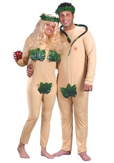 two people dressed in costumes standing next to each other