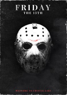 friday the 13th movie poster with a hockey mask