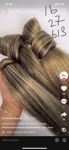 Long Blond Braids Black Women, Blond Blended Braids, Cornrows With Blonde Highlights, Blonde Braid Colors, Blonde Human Hair Braids, Colored Small Knotless Braids, Blonde Box Braids On Black Hair, Ash Brown Knotless Braids, 1b 27 And 613 Knotless Braids