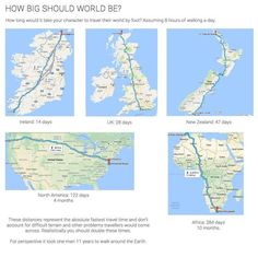 the map shows how big should we be? and where to go in this country