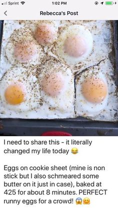 an image of eggs in a pan on twitter