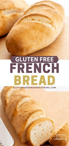 this is an image of gluten free french bread