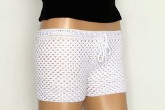 Crochet Shells Shorts Pattern lace crochet short PDF by etty2504 White Crochet Trim Shorts For Beach, White Crochet Beach Shorts, White Crochet Shorts For Beach, Crochet Shells, White Crochet Shorts, Crochet Shorts Pattern, Crochet Lace Shorts, Shorts Pattern, Short Pattern