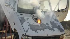 See the Lockheed Martin’s Advanced Test High Energy Asset (ATHENA) laser weapon system burning a hole through a car hood. Lockheed Martin, Small Trucks, The Future Is Now, Military Forces, Truck Engine, Energy Technology, Small Boats, Modern Warfare