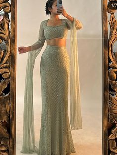 Indowestern Fashion, Indian Reception Outfit, Indian Wedding Reception Outfits, Indian Outfits Modern, Sangeet Outfit, Trendy Outfits Indian, Indian Outfits Lehenga, Lehenga Designs Simple, Fancy Sarees Party Wear