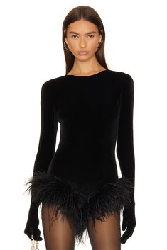 100% pes trim 100% ostrich feathers kaff.  Made in London.  Dry clean only.  Gusset snap closure with thong back.  Glove styling.  Velvet fabric with feather trim.  .  .  .  .  .  .  .  .  .  . Gatsby Girl, Feather Trim, Metallic Heels, Tour Outfits, Revolve Clothing, Fashion Help, Luxury Accessories, Girls Night Out, New Wardrobe