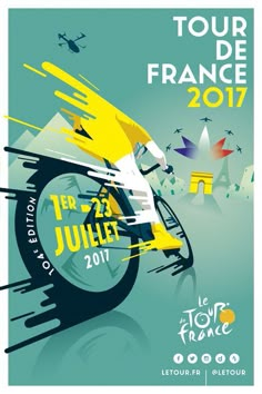 a poster for the tour de france