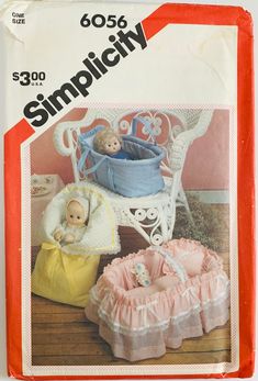 an old fashioned baby's crib is featured in the book simpliciity