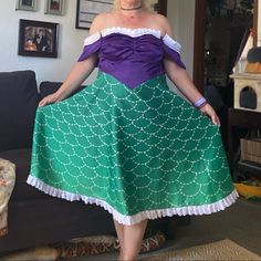 Well, Here Goes Nothing. I’ve Been Wanting A Cute Ariel Dress To Disney-Bound In For Like Forever. I’ve Never Really Found One I Like So I Reached Out To Someone On Etsy To Make It. Very Long Story Short, After Waiting 8 Months! It Arrived And It Doesn’t Fit And There Are Some Design Flaws (Shoulder Straps Unbutton Easy). I’m Not Handy With A Needle And I’d Just Rather Recoup Some Money. I’m Embarrassed To Tell You What I Really Paid For It. Ariel Dress, Custom Made Dress, Little Mermaid Ariel, Made Dress, Long Story Short, Long Story, Ariel The Little Mermaid, 8 Months, Little Mermaid