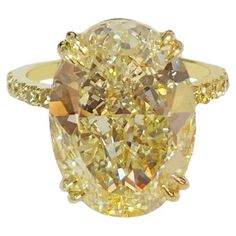 -14k Yellow Gold -Ring size: 6.5 -Oval diamond: 10.02ct -Oval dimension: 11.7x15.5mm -Color grade: Y to Z Range -Clarity: SI1 -Polish: Very Good -Comes with GIA report Loui Vuttion, Oval Diamond Ring, Yellow Jewelry, Dream Jewelry, Oval Diamond, Jewelry Rings Engagement, Birthstone Jewelry, Yellow Gold Rings, Ring Verlobung