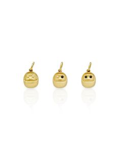 The Daruma Charm Gold Antique Charms For Gifts, Gold Amulet Charm Necklace, Blank Eyes, Gold Cat Design Earrings For Gifts, Japanese Good Luck Charm, Lucky Cat Jewelry, Good Luck Charms, Solid Gold Charms, Left Eye