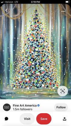 an image of a christmas tree on the app store's facebook page, which is showing