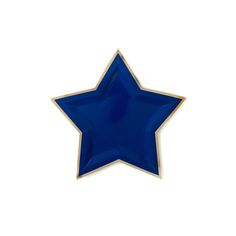 a blue star shaped object on a white background