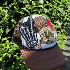 Brown Trucker Hat, And Brown And Red Roses Dusty Road Cheetah Lightning Bolt Brown Trucker Hat, Boys Hats, Hat Bar, Hat Custom, Hat Ideas, Boy Hat, Belt Bags, Lightning Bolt, Trucker Hats