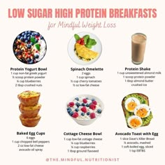 High Protein Breakfasts, Low Sugar Breakfast, Protein Breakfasts, Healthy High Protein Breakfast, Low Fat Cheese, Healthy High Protein Meals, High Protein Low Calorie