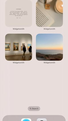 an image of the website for art gallerys