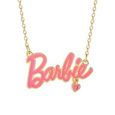 Add a fun touch to your look wearing this Barbie® Crystal Nameplate Necklace.BARBIE™ and associated trademarks and trade dress are owned by, and used under license from, Mattel. ©2024 Mattel. Click on this JEWELRY & WATCHES GUIDE to learn about fit, styles, materials and more! Add a fun touch to your look wearing this Barbie® Crystal Nameplate Necklace. BARBIE™ and associated trademarks and trade dress are owned by, and used under license from, Mattel. ©2024 Mattel. Click on this JEWELRY & WATCH Barbie Necklace, Barbie Halloween, Barbie Stuff, Jewelry Watch, Nameplate Necklace, Halloween Ideas, Name Plate, Chain Lengths, Beautiful Necklaces