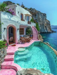 Ground Pool Ideas, Above Ground Pool Ideas, Water House, Dream Beach Houses, Dream House Rooms, Dream Beach, Cute House, Dream Travel Destinations