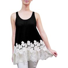 Introducing the Catalina Embroidered Sleeveless Tunic, a versatile piece that effortlessly combines elegance with casual chic. This floral tunic features delicate embroidery and lace details, making it perfect for both standalone wear and layering under other garments. Ribbed Halter Top, Delicate Embroidery, Floral Tunic, Sleeveless Tunic, Ribbed Tank Tops, Boho Women, V Neck Tops, Large Black, Halter Top