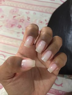 Minimal Nails, Polygel Nails, Short Square Acrylic Nails, Bling Acrylic Nails, Acrylic Nails Coffin Short, Short Acrylic Nails Designs, Flower Nail Art