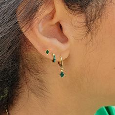 Adorn yourself with our Tiny Emerald Stud Earrings, featuring genuine emeralds as the perfect May birthstone gift that symbolizes renewal, growth, and love.  Our Tiny Emerald Stud Earrings, featuring the vibrant May birthstone, symbolize renewal and love, making them a perfect and meaningful gift for anyone born in May.  This jewellery arrives beautifully packaged and ready to gift. It would make a really thoughtful and meaningful birthday gift, Christmas gift, Mother's Day gift, Valentine's Day gift, anniversary gift, gift for Mum, gift for Grandma, gift for wife, gift for friend, gift for her, gift for best friend, gift for Mom, thank you gift, wedding gift, easter gift or gift for any other special occasion. Crafted with stunning Emerald CZ gems sturdy gold plating over sterling silver, Born In May, Emerald Earrings Studs, Gift For Best Friend, Birthstone Earrings, Prom Jewelry, Gift For Mum, Gift For Grandma