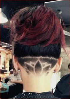 Undercut Designs, Shaved Hair Designs, Messy Bob Hairstyles, Hair Tattoo, Wavy Bob Hairstyles, Girl Haircuts