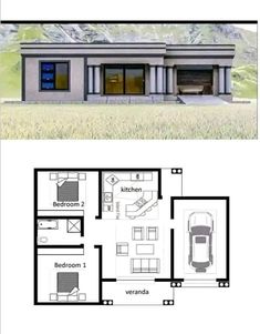 two story house plans with garage and living room