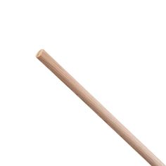 a close up of a wooden stick on a white background