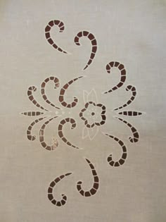 a piece of cloth with an intricate design on it