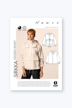 the jacket and top sewing pattern is shown