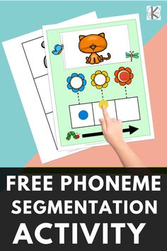 the free phoneme segment activity for kids to learn how to spell and use it