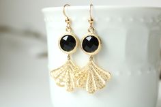 Moroccan Earrings, Persian Jewelry, Blush Jewelry, Formal Earrings, Fan Jewelry, Cute Envelopes, Dangle Earrings Gold, Dream Closets, Gold Dangle Earrings