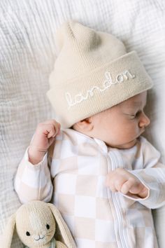 Product Description:Hand embroidered by Tori, a mama of 2, our cozy knit beanie makes the perfect fall or winter accessory to your little one's outfit! Please note since these are hand embroidered, no two items will look exactly alike! The designs are free handed cursive. Designs may vary. Your item will be unique to you! Embroidered Knit Beanie: 95% cotton | 5% spandex One size fits NB, 0-3M Hand embroidered name or initial on front flap of beanie *8 letters max Care Instructions:•Hand wash and Beanie With Embroidery, Hand Embroidered Beanie, Patriotic Embroidery, Girls Coming Home Outfit, Newborn Hat, Coming Home Outfit, Waffle Knit, Cozy Knits, Winter Accessories