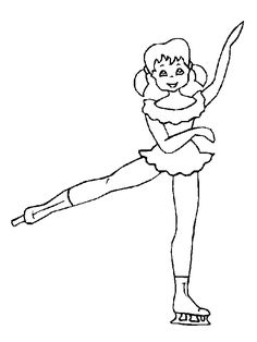 a drawing of a ballerina with her arms outstretched and legs crossed, in black and white