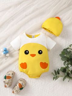 Multicolor  Collar manga corta  Dibujos animados,Color combinado  Embellished Estiramiento medio Costume Bodysuit, Penguin Decor, Couple Pajamas, Boy Costumes, Scarf Headband, Inspiration Mode, Boys Clothing, Maternity Bag