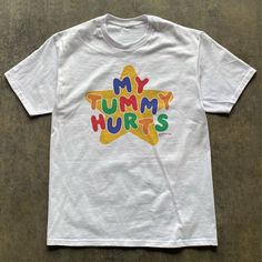 Kidcore Clothes, Kidcore Clothing, Clown Shirt, My Tummy Hurts, Tummy Hurts, Funny Gifts For Her