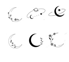 the moon and stars tattoo designs