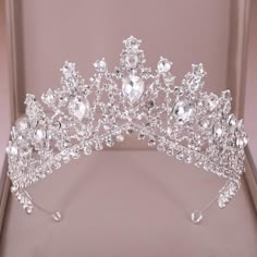 a tiara is displayed in a box