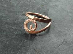 handmade ring from massive metal Copper Jewelry Handmade Rings, Handmade Metal Jewelry, Copper Wire Ring, Handmade Copper Jewelry, Ring Handmade, Copper Rings Handmade, Copper Ring, Diy Copper Ring, Wire Ring