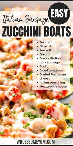 Keto Italian Sausage Stuffed Zucchini Boats Recipe Sausage Stuffed Zucchini Boats Food Network, Stuffed Zucchini Italian Sausage, Stuffed Zucchini Boats Keto, Paleo Zucchini Boats, Zucchini Boats With Sausage, Sausage Stuffed Zucchini Recipes, Zucchini Boat Recipes Sausage, Zucchini Sausage Boats, Zucchini Stuffed Boats