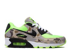 Air Max 90 'Green Camo' - Nike - CW4039 300 - ghost green/black/duck camo | Flight Club Nike Air Max 90 Green, Air Max 90 Green, Nike Shoes Women Fashion, Nike Flight, Black Duck, Trainers Nike, Camo Shoes, Brooklyn Style, Flight Club