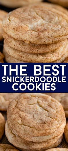 the best snickkerboodlele cookies are stacked on top of each other