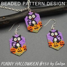 the beaded pattern is designed to look like an angry bird