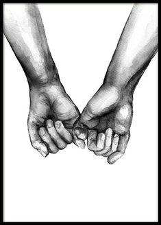 two hands holding each other over a white background