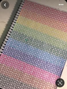 a cross stitch book with numbers on it