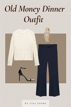 10+ Old Money Aesthetic Dinner Outfits You Can Easily Copy - By Lisa Fonde Old Money Date Outfit, How To Dress Rich Classy, Casual Dinner Outfit Winter Classy, Old Money Aesthetic Dinner, Business Dinner Outfit Night Classy, Work Dinner Outfit Night, Date Night Outfit Winter Dinner Classy, Business Dinner Outfit Night, Old Money Mom