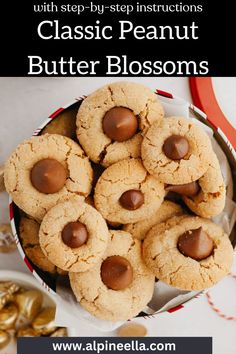 An overhead shot of peanut butter thumbprint cookies. Peanut Butter Blossoms Cookies, I Lost 100 Pounds, Peanut Butter Dessert Recipes, Butter Blossoms, Peanut Butter Blossom Cookies