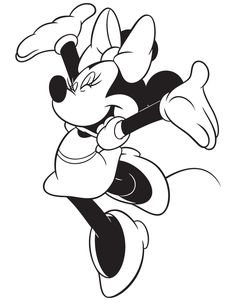 an image of mickey mouse in black and white