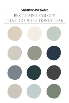 the best paint colors that go with honey oak in sheryln williams's book